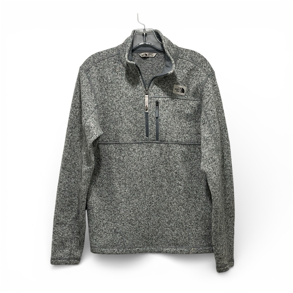 The North Face EUC Boys 1/4-Zip‎ Warm Outdoor Gray Sweater-Fleece Pullover - XL